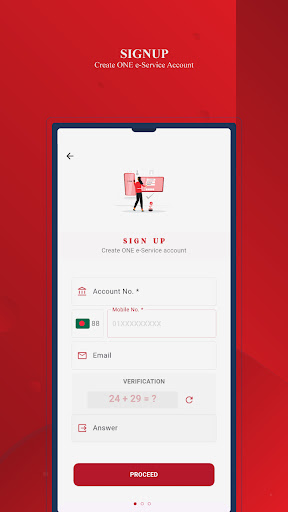 ONE e-Service Screen 2