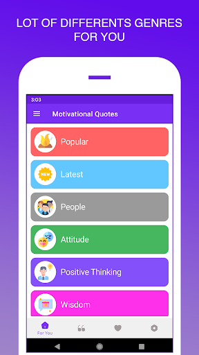 Android application Motivational Quotes - Motivati screenshort