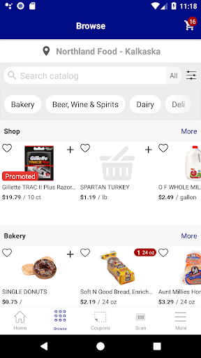Android application Northland Foods screenshort