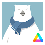 3D Polar Bear Air Launcher Theme icon