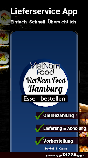 Android application VietNam Food Hamburg screenshort