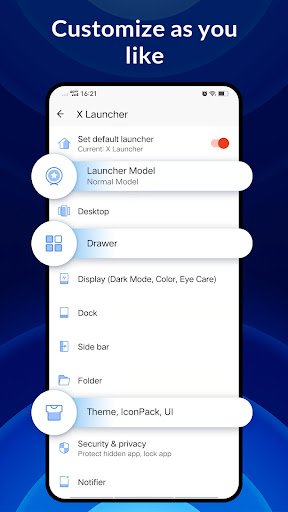 X Launcher - Model x launcher screenshot 5