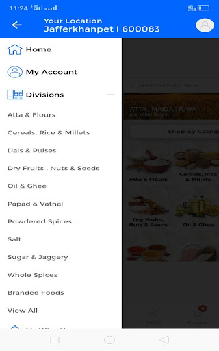Android application BALAJI TRADERS screenshort