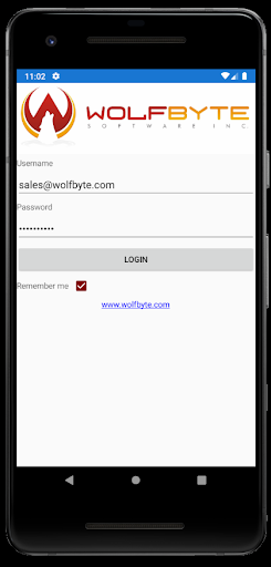 Android application WolfDispatch screenshort
