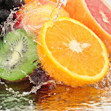 Fruits in water Live Wallpaper icon