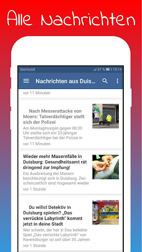 Duisburg App Screen 2