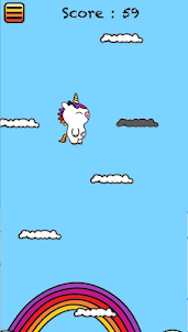 Jumping unicorn