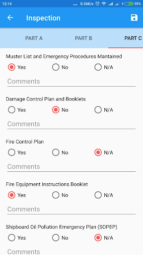 Android application GMSIP - Internal Water Service screenshort