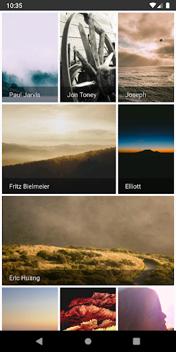 Android application Sample test screenshort