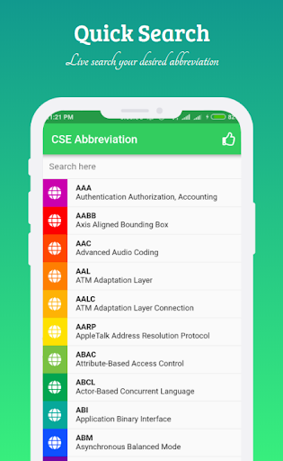 CSE Abbreviation Screen 2
