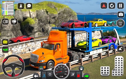 Trailer Truck Car Transport 3D Screenshot