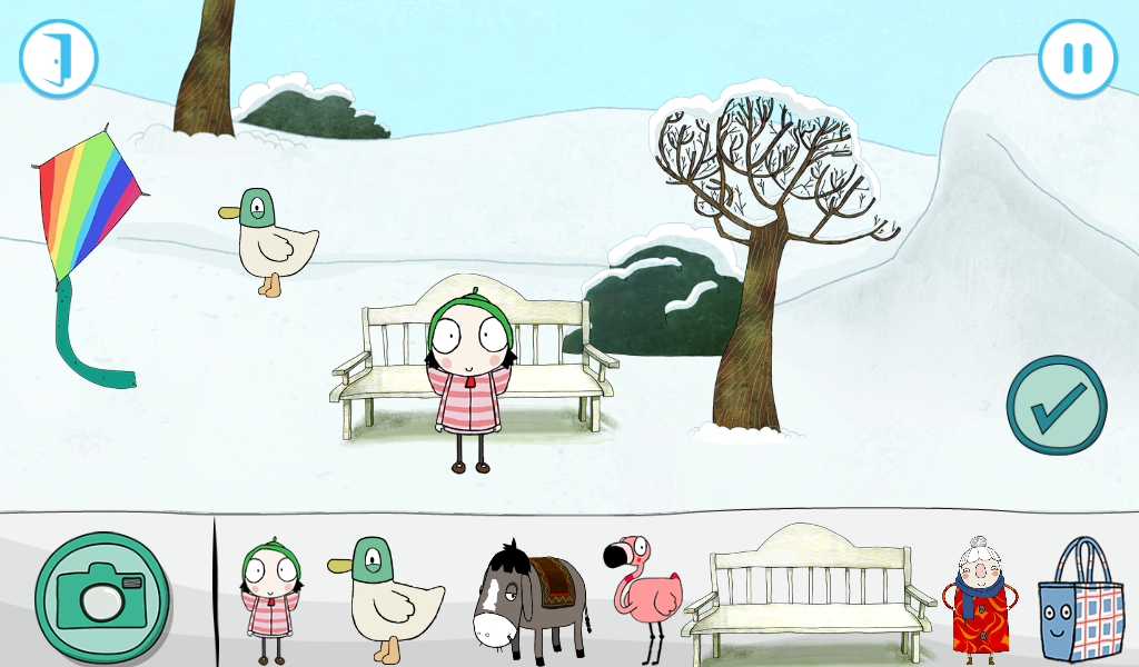 Android application Sarah & Duck - Day at the Park screenshort