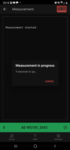 AE Sensors Screen 2