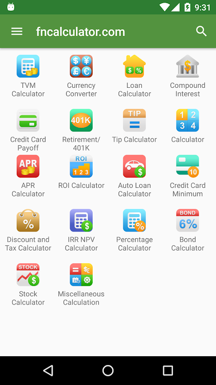 Financial Calculators - 3.4.4 - (Android)