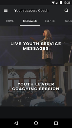Youth Leaders Coach Screen 2