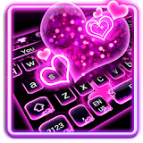 Sparkling Neon Pink Keyboard icon