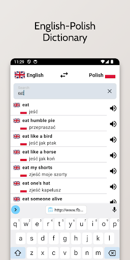 Android application Polish-English Dictionary screenshort