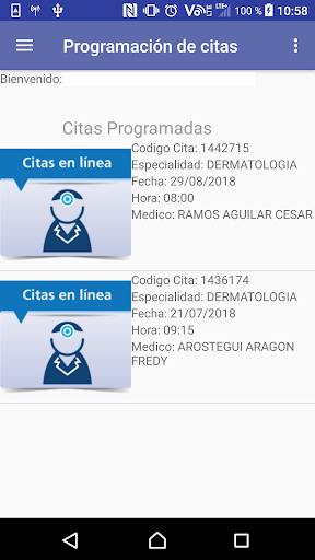 Citas HCH Screen 2