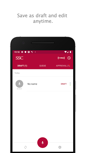 SSC Dictate Screen 3