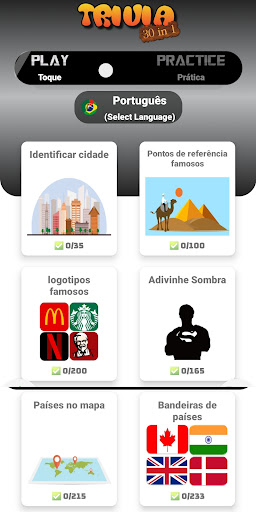 Visualização do aplicativo