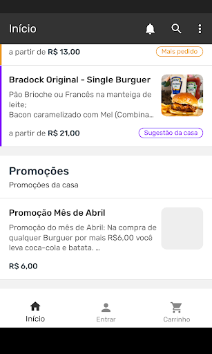 Bradock Burguer Screen 2