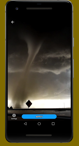 Android application 4K Tornado Video Wallpaper screenshort