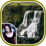 waterfall photo frames icon