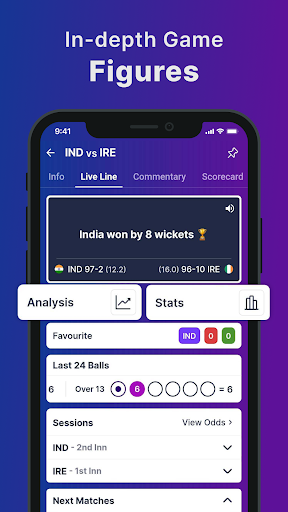 Cricket Live Score : Live Line Screen 3