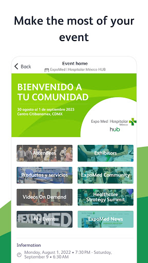Android application ExpoMed | Hospitalar México screenshort