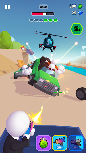 Rage Road - Car Shooting Game  screenshots 1