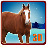 Winter Snow Horse Simulator 3D icon