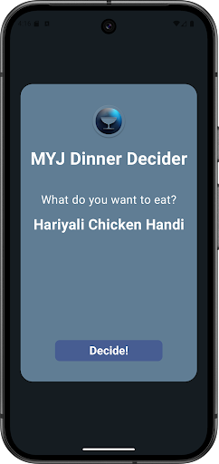 MYJ Dinner Decider Screenshot 2 - AppWisp.com