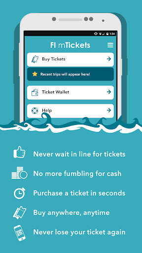 Android application Fire Island mTickets screenshort