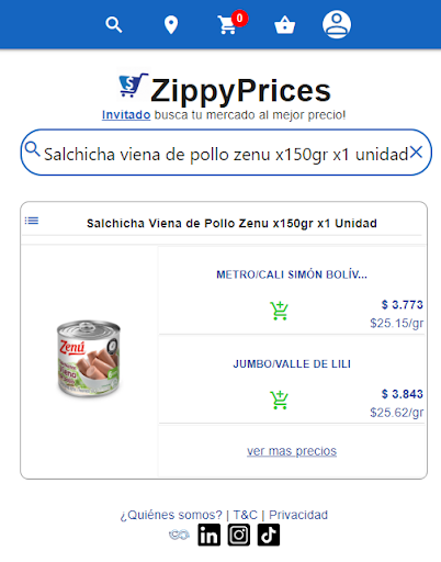 ZippyPrices Screen 3