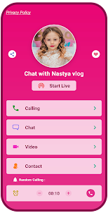 fake call and chat with nastya