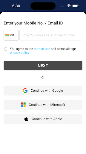 Android application eTravelmateAdmin screenshort
