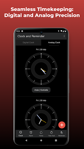 Clock and Reminder Screen 2
