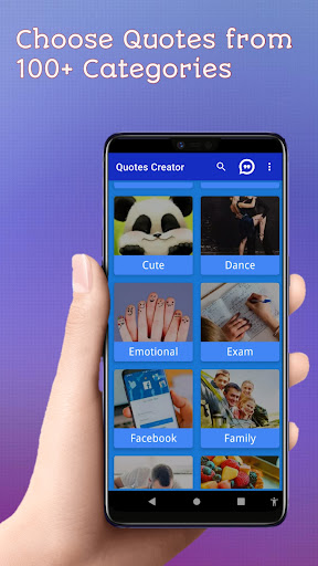 Android application Quotes and Status Creator screenshort