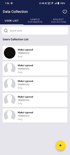 Data Collection Screen 2
