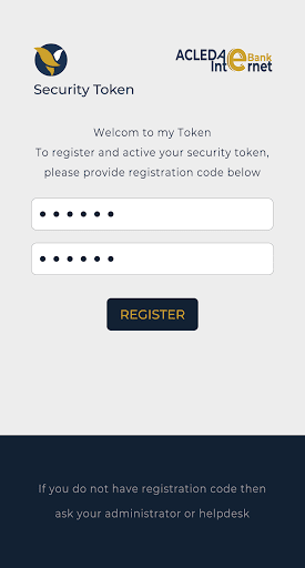 ACLEDA Bank Security Token Screen 2
