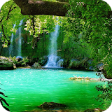 Waterfall Forest HD Wallpaper icon