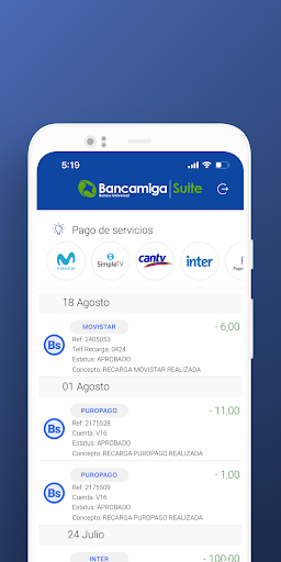 Bancamiga Suite Screen 3