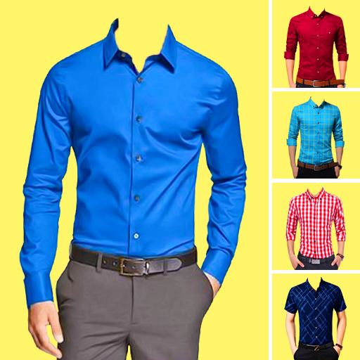 Men formal shirt photo editor logo