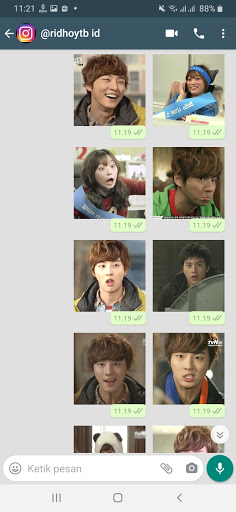 Stiker WA Flower Boy Neighbor Drakor WAStickerApps