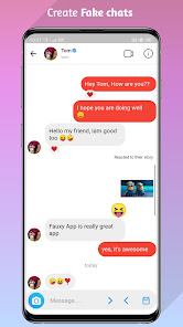 Captura de Pantalla 2 Fauxy App - Fake Chats Post St android