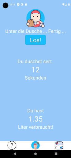 Android application DuschCoach screenshort