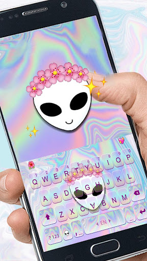 Cute Alien Emoji Keyboard Screen 3
