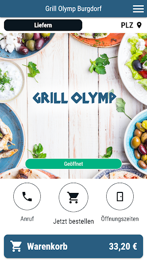 Android application Grill Olymp Burgdorf screenshort