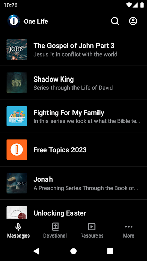 Android application One Life Church Resources screenshort