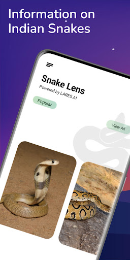 Android application SNAKELENS screenshort
